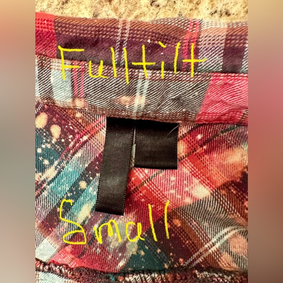 Bleached Flannel Shirt | Small | Full Tilt brand | Hand Crafted by me😉. - Picture 6 of 6